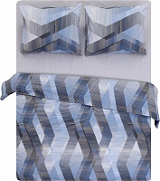 Комплект постельного белья Basic Бруно премиум 2.0 серый Luna 