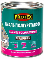 Эмаль Protex полиуретановая быстросохнущая 3в1 Luxe светло-серый шелковистый глянец 0,8кг
