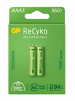 Аккумулятор GP Recyko 1000АААНСЕ-U_КУ AAA (R03, 286) 2 шт.