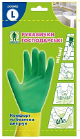 Перчатки латексные Green Belt крепкие р.L 1 пар/уп. зеленые 