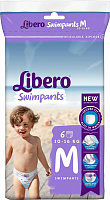 Подгузники-трусики для плавания Libero Swimpants Medium 10-16 кг 6 шт.