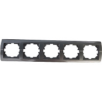 Рамка пятиместная Lezard DERIY горизонтальная темно-серый металлик 702-2900-150