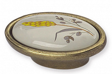Мебельная ручка кнопка Kerron KF-101 OAB состаренная бронза