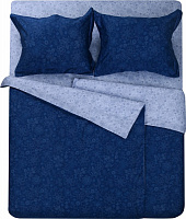 Комплект постельного белья Lamego семейный синий с голубым Lameirinho 