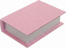 Шкатулка-книга Шик 16х11х4,5 см светло-розовая