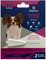 Капли Palladium Massive Action для собак мелких пород весом 1,5-4 кг