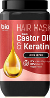 Маска для волос BION Увлажнение и восстановление Black Castor Oil & Keratin ультравідновлення 946 мл