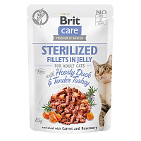 Корм для котов Brit Care Cat pouch с уткой и индейкой 85 г