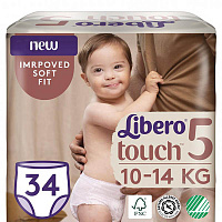 Підгузки-трусики Libero Touch 5 10-14 кг 34 шт.