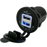 Автомобильное зарядное устройство CarCommerce 12/24V - 2 x USB 42558