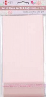 Набор заготовок для открыток 5 шт. 10x20 см розовый перламутровый 250 г/м2 