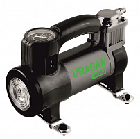 Компресcор автомобильный URAGAN 90190 з LED сигнальным фонарем