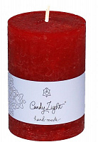 Свеча цилиндр рубиново-красный С07*10/1-3.9 Candy Light
