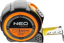 Рулетка NEO tools стальная лента магнит 67-185 5 м x 25 мм