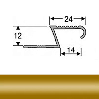 Профиль для плитки алюминиевый ТІS АЛПZ 2.7 м золото