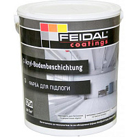 Краска Feidal Acryl-Bodenbeschichtung белый шелковистый мат 0,75л