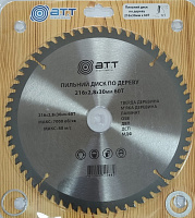 Пильный диск A.T.T. 216x30x2,8 Z60