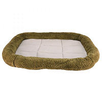Лежак FX home для котов и собак "Комфорт" 72х56х8 см серо-оливковый