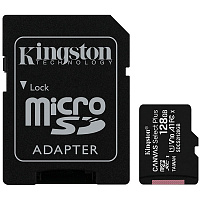 Карта памяти Kingston microSDXC 128 ГБ Canvas Select Plus A1 R100/W85 +ad