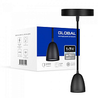 Светильник светодиодный Global GPL-01C 4100K 1x7 Вт черный 