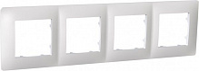 Рамка четырехместная Plank Electrotechnic Classic универсальная белый PLK1040031
