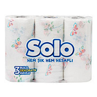 Полотенца бумажные Solo Decor белые 3 шт