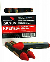 Мел KREYDA CW606316 маркировочная восковая красная 13 мм