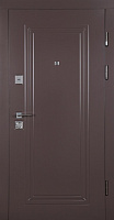 Дверь входная Abwehr MG3 (518+517) 096R (8019+ДБП) дуб полярный / RAL 8019 2050x960 мм правая