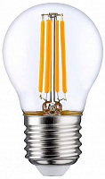 Лампа светодиодная Osram FIL G45 5 Вт E27 2700 К 220 В прозрачная 4058075212510 