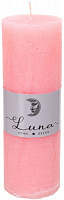 Свеча Рустик цилиндр розовый Rose C5516-169 Luna