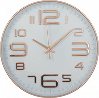 Часы настенные Модерн 25,4 см розовое золото