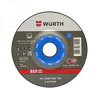 Круг зачистной по металлу WURTH Red Line 125 x6,0x22,2 мм 0669260126