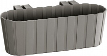 Ящик балконный Prosperplast Boardee Hook прямоугольный 4,9л серый (25302-405) 