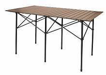 Стол раскладной 70x124 см коричневый 