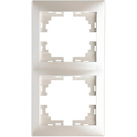 Рамка двухместная Lezard MIRA вертикальная белый 701-3000-152