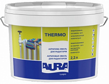 Эмаль акриловая Aura® Luxpro Thermo для радиаторов Белый (База А) глянец 2,2л