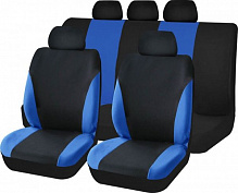 Комплект чехлов на сиденья универсал Auto Assistance TY1622-3 черный с синим