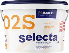 Краска интерьерная акриловая Primacol Professional SELECTA 02S глубокий мат белый 10л 