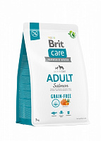 Корм сухой беззерновой для средних пород Brit Care Grain-free Adult с лососем 3 кг