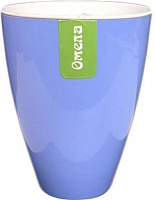 Горшок пластиковый Омела Омела Самоувлажняющийся 1,3 литра круглый 1,3л голубой 