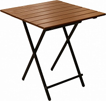 Стол деревянный раскладной UBC Group EGO М166-4 70x70 см коричневый 