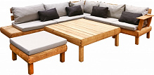 Комплект мебели угловой Уют дерево натуральное/серый 