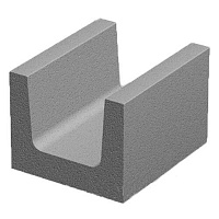 Блок бетонный Золотой Мандарин для армопояса 300х250х200 мм