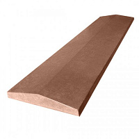 Крышка на забор «Пирамида» 245x1000x45 мм коричневый МЕГАЛИТ 
