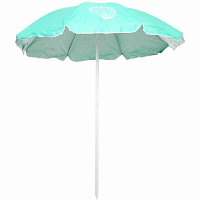 Зонт пляжный Indigo Ракушки бирюзово-белый 2 м