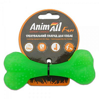 Игрушка для собак AnimAll Кость 12 см зеленая 88115