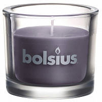 Свеча в стакане 80/92 Темно-серая Bolsius