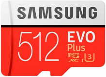 Карта памяти Samsung microSDXC 512 ГБ UHS-I Class 3 (U3) (MB-MC512HA/RU) EVO Plus V2 