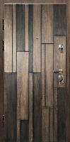Дверь входная Мавіс Н-06 дуб шале корица / черная патина 2030x960мм левая