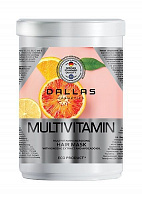Маска для волос Dallas Multivitamin с комплексом мультивитаминов, экстрактом женьшеня и маслом авокадо 1000 мл